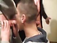 Amateur blowjob orgy