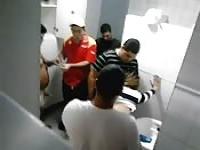 Caught in the bathroom fucking everyone