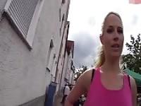 Walking with a facial cum