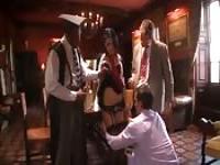 Schoolgirl with the teachers