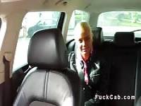 Huge dicked taxi driver fucks blonde