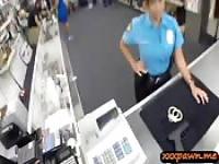 Dude banged this huge ass police officer