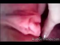 Pretty Arab teen looks so sweet in POV