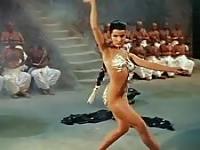 A Bollywood beauty dances sensually