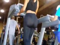 Great gym ass recorded by voyeur