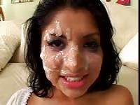 Indian babes cum covered face