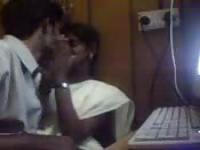 Young Indian lovers make love by the webcam