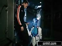 Cosplayparodie mit Blowjob