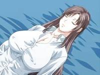 Japonesa sexy con tetas como globos en un dramático hentai